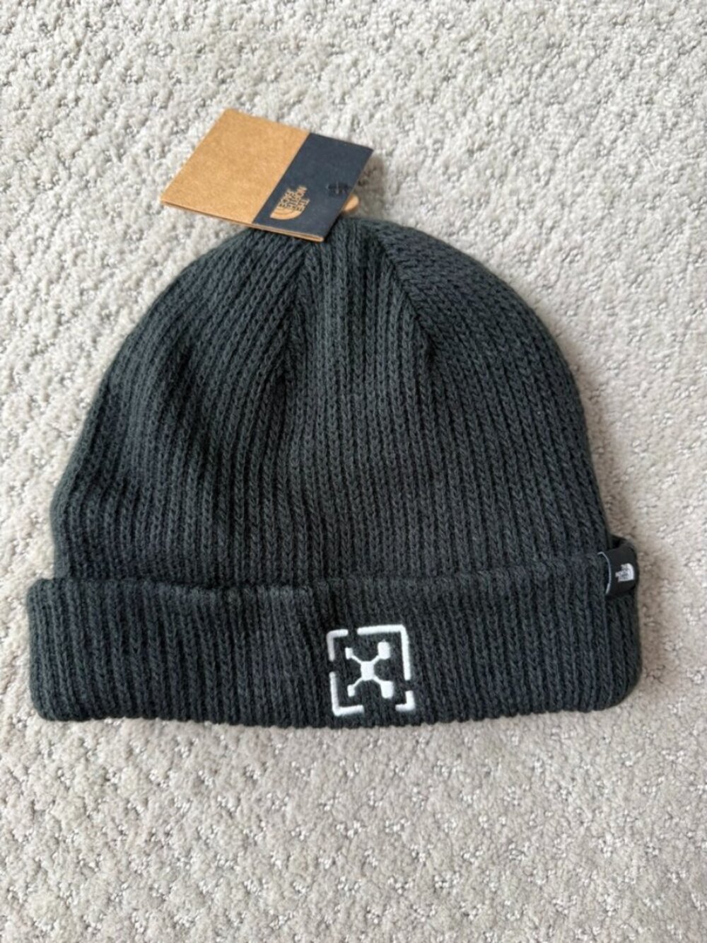 the north face NF0A7RGHJK3-OS CIRCULAR RIB BEANIE TNF BLACK NWT